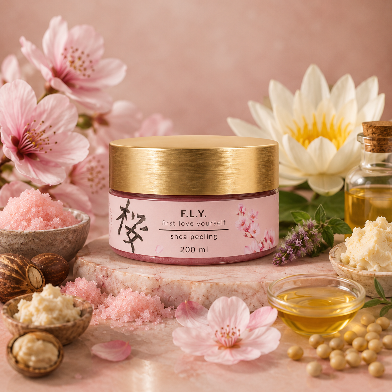 F.L.Y. - SHEA PEELING - Cukros testradír