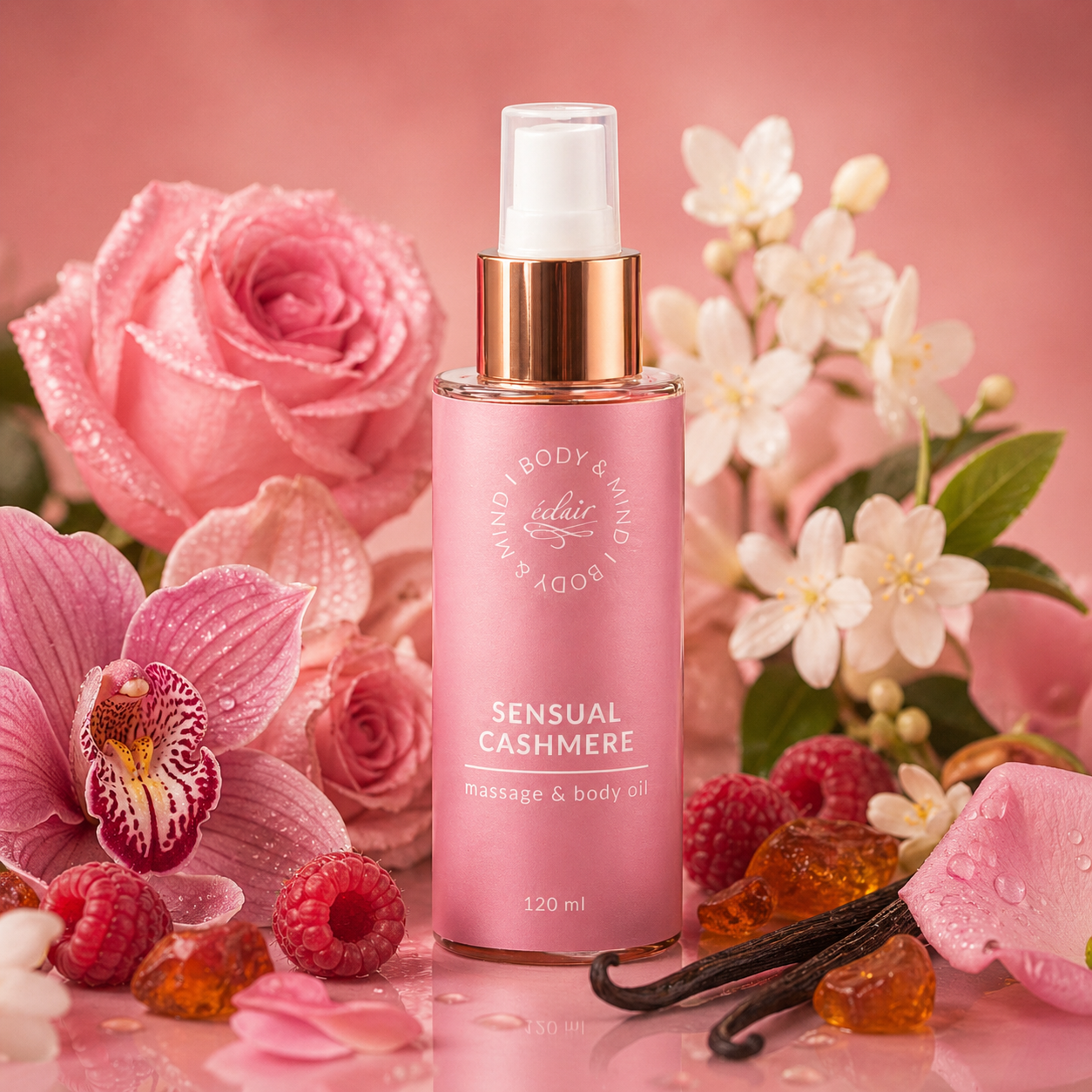 Sensual Cashmere - Massage & Body Oil - hidratáló testolaj