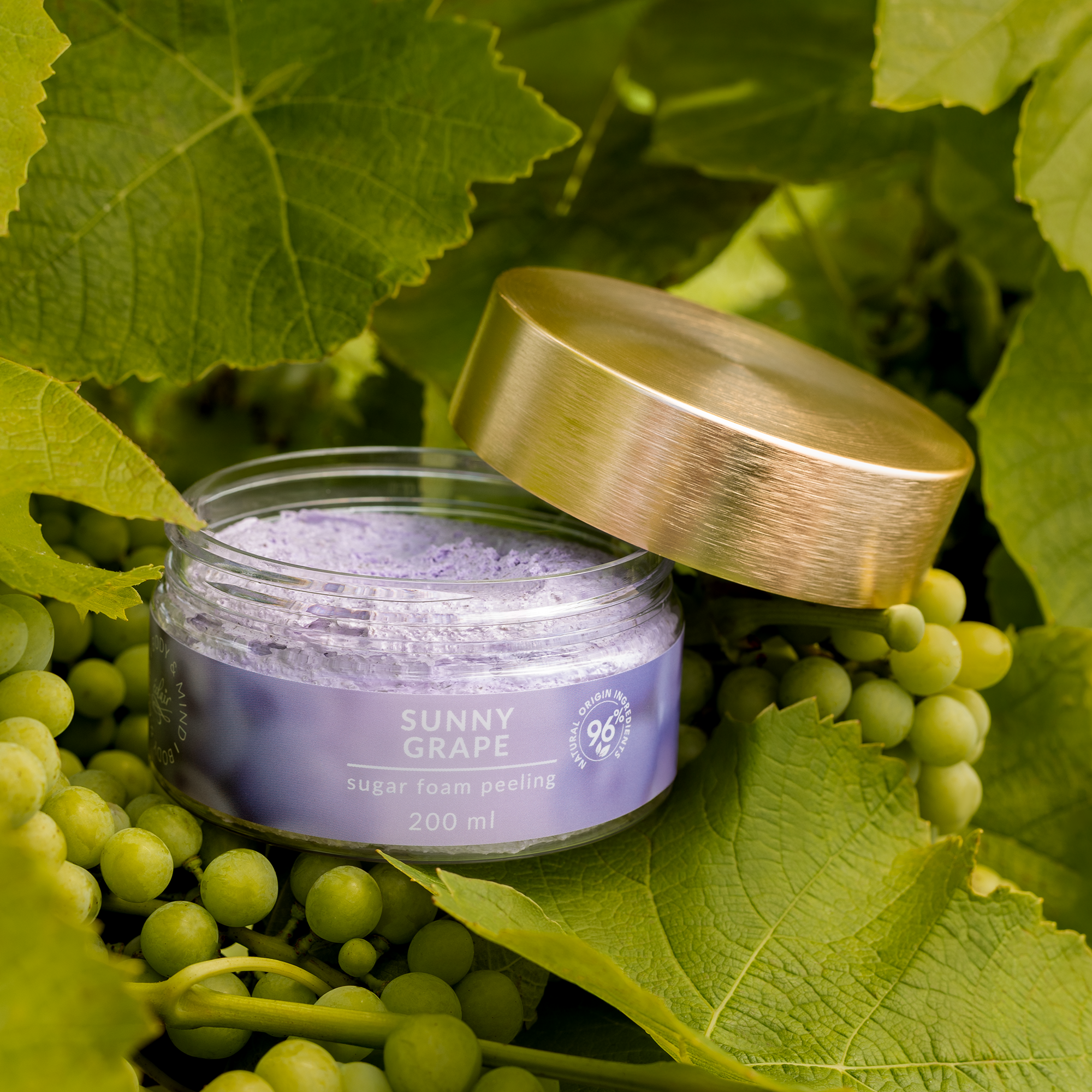 Sunny Grape - SUGAR FOAM PEELING - Cukros habtestradír